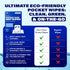 Pack 99.5% 10 Packs 6 (60 Zero Trace Flushable Wipes Portable Travel Wipes Pocket Size for Adults, Kids & Baby Care