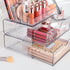 Vtopmart 3 Tier Clear Makeup Organizer with Drawer, Cosmetic Storage for Dresser Countertop & Bathroom Vanity