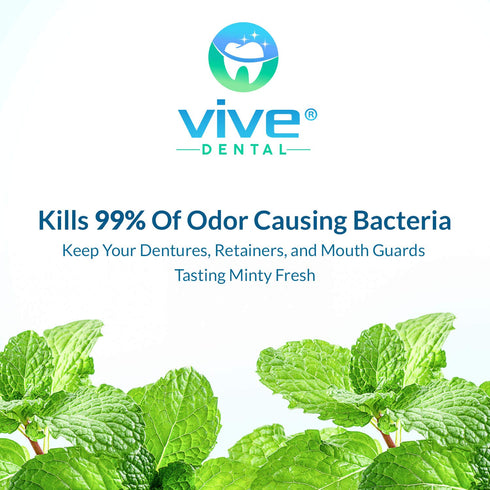 Night Guard Cleaner Tablets, Antibacterial Cleanse for Retainer & Denture, Removes Stains, Plaque, Odor for False Teeth