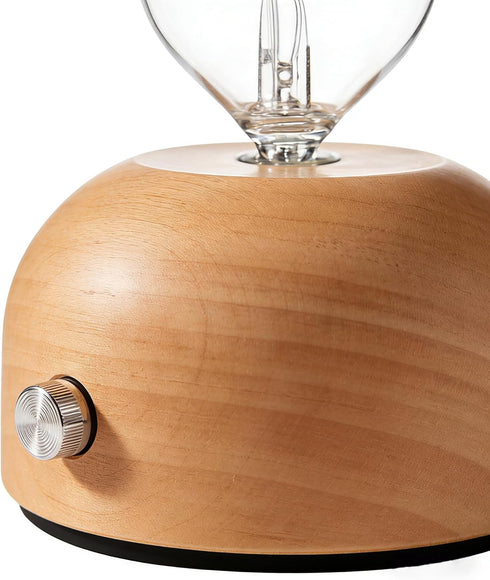 TERBRACO Waterless Essential Oil Diffuser - Electric Wood Glass Ultrasonic Fragrance Aromatherapy Scent Aroma Diffuser