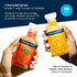 Transcend Foods Strawberry + Orange Gels - Fast-Acting Carb Gel - Caffeine Free, Gluten Free