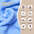 KODAMO Reusable Makeup Remover Cloth, Washable Pads with Mesh Bag, Microfiber Face Wash Cloths, 12 Pack