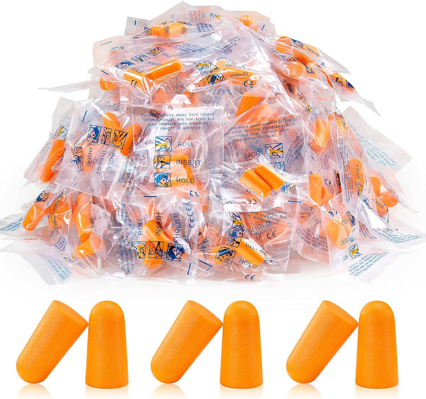 100 Pairs Earplugs for Noise Canceling, Soft Foam Ear Plugs for Sleep, Work, Snoring, Loud Noise Reduction