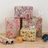 Aimyoo Kraft Floral Wrapping Paper Jumbo Roll, 17 in x 60 ft, All Occasion Flower Gift Wrap for Wedding Birthday Bridal