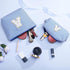 Initial Makeup Bag - Travel Cosmetic Bag, Cute Personalized Engagement Bridesmaid Gifts for Women