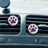 Framendino Dog Paw Print Essential Car Oil Diffuser, Aromatherapy Vent Clip, Stainless Steel Air Freshener Lockets