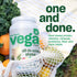 Vega Organic All-in-One Vegan Protein Powder, Chocolate, Superfood Ingredients, 13.2 oz, Keto Friendly