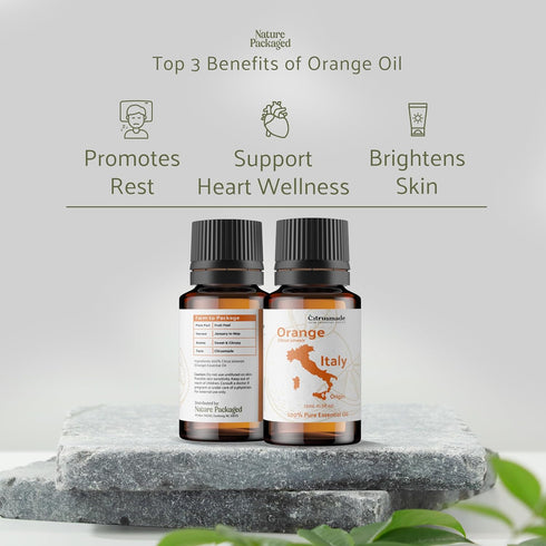 Orange Essential Oil 15ml - Pure Essential Oils for Diffusers and Aromatherapy from Sicily