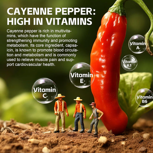 Gummies CoQ10, D3 60 Gummies Cayenne Pepper Extract with Hawthorn, Turmeric, Niacin and Vitamin - Support
