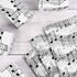 100 Sheets Musical Notes Tissue Paper, Black White Staff Pattern Gift Wrapping for Parties, 19.7 x 13.8 Inch