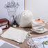 Oqqlin 30 8 10 Inch Pcs Beige Velvet Drawstring Bag, x Large Velvet Cloth Jewelry Gift Pouches Soft Candy Bags