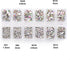 Zealer 1800pcs Crystals AB Nail Art Rhinestones, Round Beads, Flatback Glass Charms for Nails, Crafts, 300pcs Each