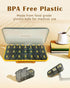 Ruquvi 3 7 Weekly Pill Organizer Times A Day, AM PM Organizer Day Pill Box with Separate Compartment, Large Medicine