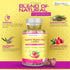 PMS Gummies - Happy Flow PMS Support Supplement for Women - Strawberry PMS Relief Supplement with Vitamin B6 for