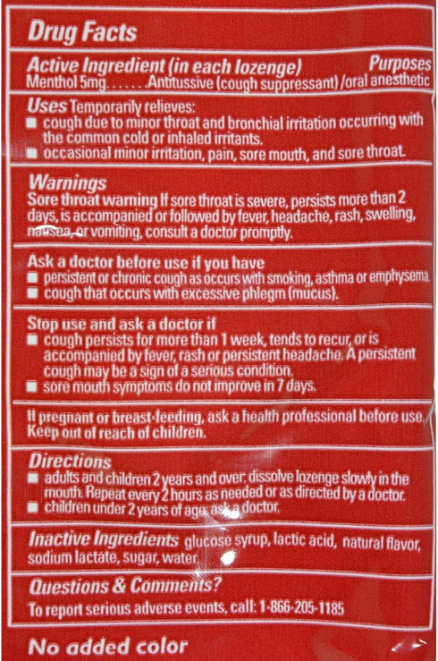 Jakemans Cherry Throat & Chest Lozenges Cough Drops – Soothing Relief for Cough, Sore Throat, Seasonal Distress – 30
