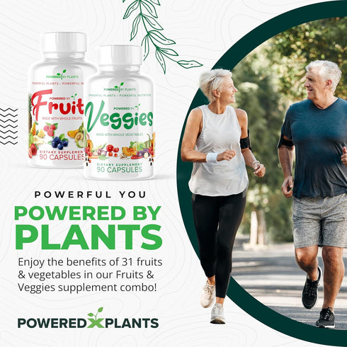 Fruits & Veggies Capsules, Natural Superfood with Vitamins & Minerals, Fruit & Vegetable Supplements for Adults (2 Pack)