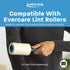 Evercare All Purpose Lint Brush, Value Pack with 5 Rollers (300 Sheets Total), Blue