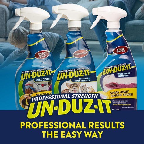 Un-Duz-It Kill Odor+ Deodorizer Spray, Odor Eliminator for Carpet, Upholstery, and Hard Surfaces, 32 Fl Oz