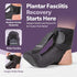 BraceAbility Night Splint Sock for Plantar Fasciitis, Soft Boot for Sleeping, Heel Pain Relief, Size S