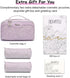 Travel Makeup Bag for Women, 3 Set Large Capacity Cosmetic Bags with Divider - Toiletry Bag 01-Z-Violet