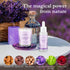 Home Spa Gift Basket for Women - Lavender Bath Set, Aromatherapy Kit with Shower Gel, Shampoo, Body Oil, Bath Bomb,