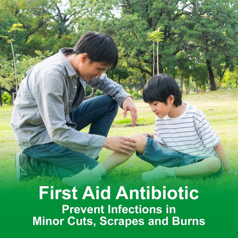 CareAll Bacitracin Antibiotic Zinc Ointment (144 Pack), First Aid Ointment for Minor Cuts and Scrapes