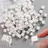 100 Pcs White Soft Nail Sponges, Ombre Nail Sponge Metal Grabber, Nail Brush Accessories for Manicure Art Tools
