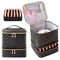Nail Polish Organizer Bag - Holds 30 Bottles & Nail Lamp, Gel Nail Polish Storage for Nail Tech Supplies (Checkerboard
