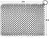 Cast Iron Scrubber Chainmail Link Scraper 8"x6" - 316 Stainless Steel Skillet Cleaner for Pans & Grills