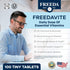 Freedavite Tiny Tablet - Moderate Multivitamin for Men and Women, 100 Count, Vitamins A, C, D, E, B1, B2, B6, B12