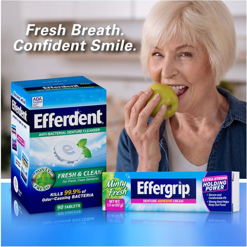 Denture Adhesive Cream, Extra Strong Holding Power, 2.5 oz