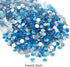 Honbay 1440PCS 5mm ss20 Light Blue Sparkly Round Flatback Rhinestones Crystals, Non-Self-Adhesive