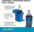 High Road Insulating Neoprene Bottle Holder and Phone Pocket - Unbreakable Cup Holder for Strollers, Scooters, Walkers