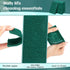 Hoolerry 100 Pcs Heavy Duty Scouring Pads, Non Scratch Household Scrub Pads for Kitchen Cleaning