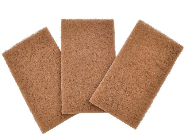 Full Circle Neat Nut Walnut Scour Pads, Pack of 3 Dual-Sided Non-Scratch