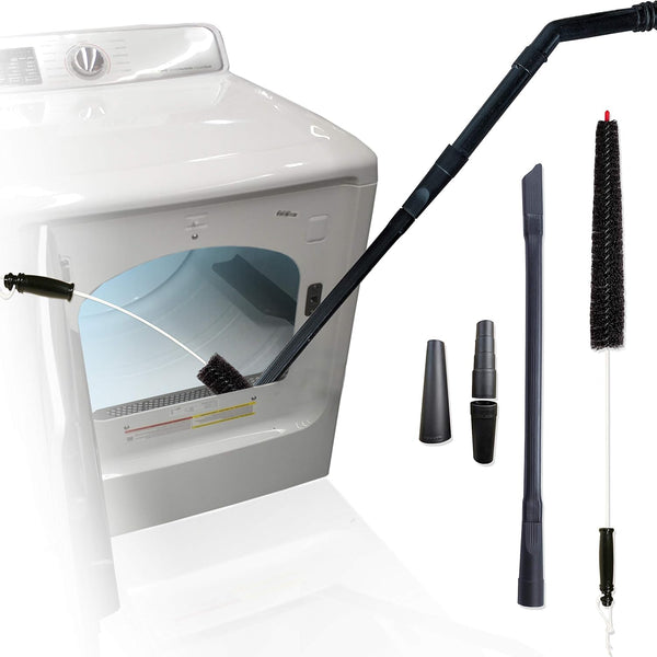 Dryer Vent Cleaner Kit, Vacuum Attachment and Brush, Lint Eraser Dryer Duct Cleaning Tool