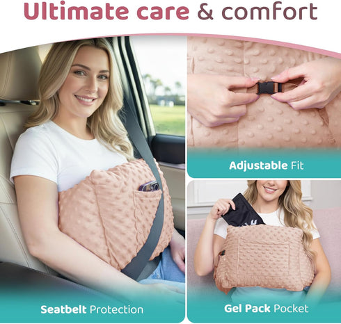 Zomaple Post Mastectomy Pillow Post Surgery Post-Op Essentials, Breast Augmentation/Reduction & Mastectomy Recovery