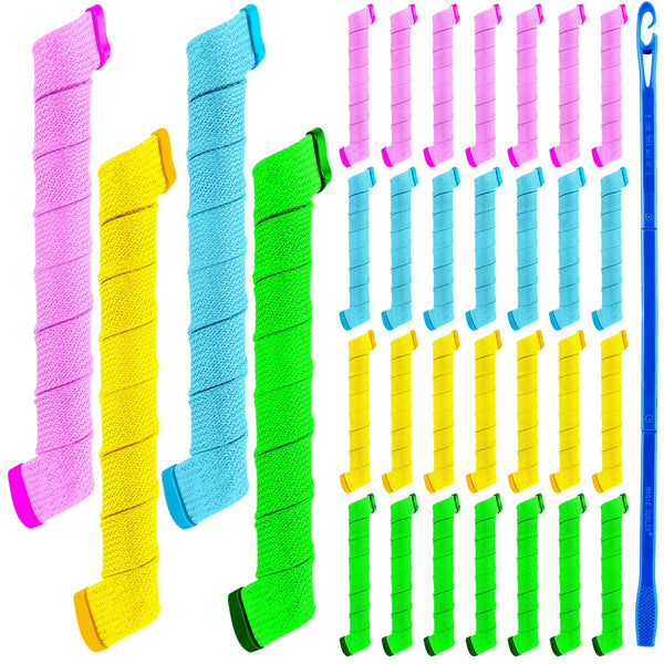 Wave Curlers Kit for Hair Supplies - 42 Spiral Curling Rods, No Heat Hair Styling