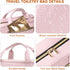 Women's Pink Travel Toiletry Bag - Hanging Makeup Organizer for Accessories and Full-size Containers