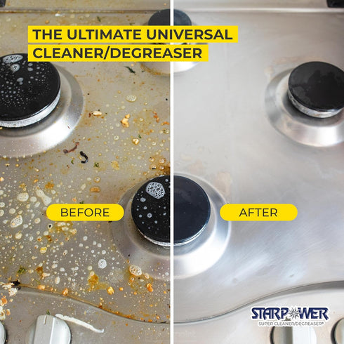 STARPOWER SUPER CLEANER/DEGREASER 24 STARPOWER Heavy Duty All Purpose Multi Surface Grease, Oil, Grime Remover, Ounces