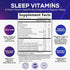 Sleep Vitamins - Fast Acting, Powerful & Natural Sleep Gummy Supplement for Adults - Fall Asleep Naturally with 12mg Melatonin, Chamomile & Zinc - Nature's Sleep & Muscle Support - 60 Gummies