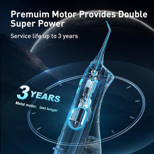 COSLUS Water Dental Flosser Teeth Pick: Portable Cordless Oral Irrigator for Teeth Cleaning