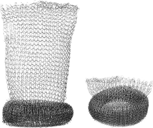 24 Pieces Stainless Steel Lint Traps for Washing Machine, Never Rust Washer Hose Snare Traps with 24 pcs Cable Ties