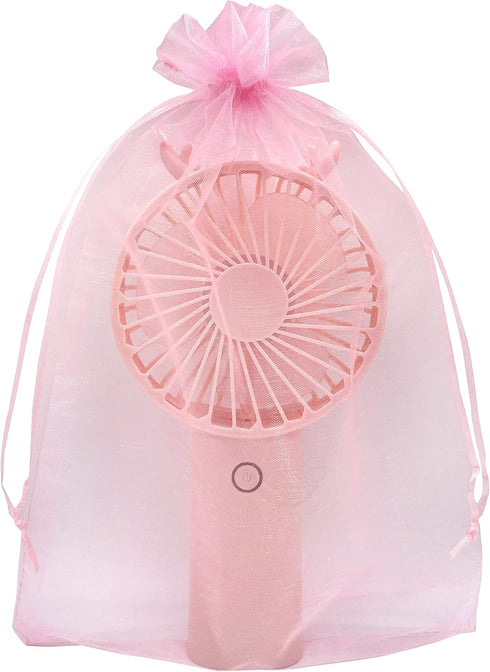 50pcs Large Pink Organza Bags 8X12 inch, Drawstring Jewelry Gift Bags for Baby Shower Birthday Wedding Party