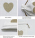 Jexila 24PCS Burlap Drawstring Gift Bags, 5X7 Inches Heart Print Linen for Jewelry, Candy Goodie Pouches, DIY Craft