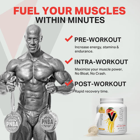 Vitargo Carbohydrate Powder | 1 LB Mango Pre Workout & Post Workout | Feed Muscle Glycogen 2X FASTER
