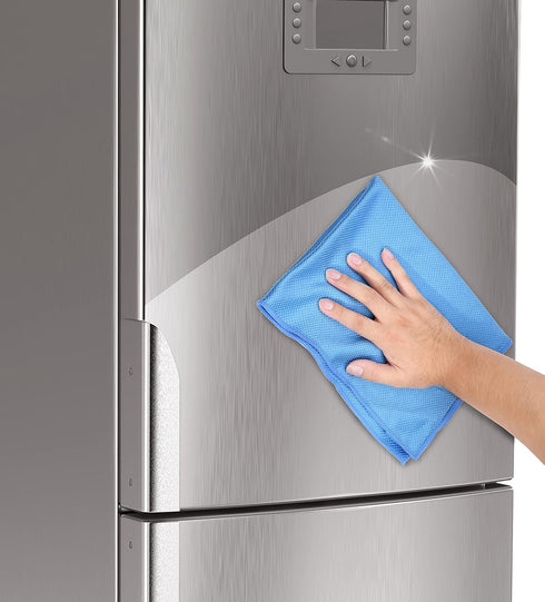 Large 20x16 Inch Microfiber Cleaning Cloth for Polishing Stainless Steel, No Detergent Required