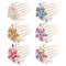 inSowni 6 Pack Luxury Glitter Hair Side Combs, Rhinestones Decorative Clips for Women Girls Updo Accessories
