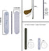 Mini Zebra Nail File 100 180 Emery Boards 3.5 Inches Long By .75 Inches Wide Fingernail Filers Per Pack 50