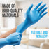 Large Size Nitrile Disposable Gloves, Latex & Powder Free, 100 Pack for Kitchens, Food Handling & Cleaning Supplies